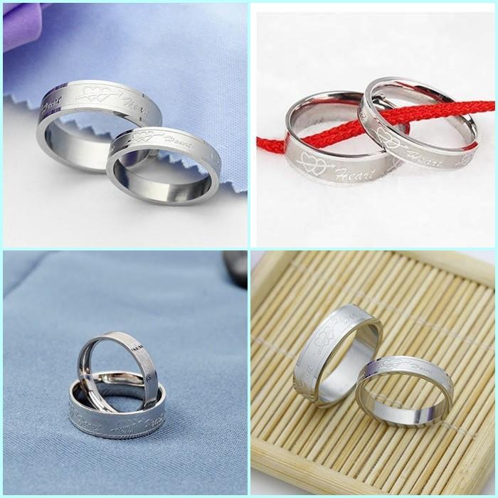 Nhẫn cặp inox Heart NC08 giá 1 chiếc