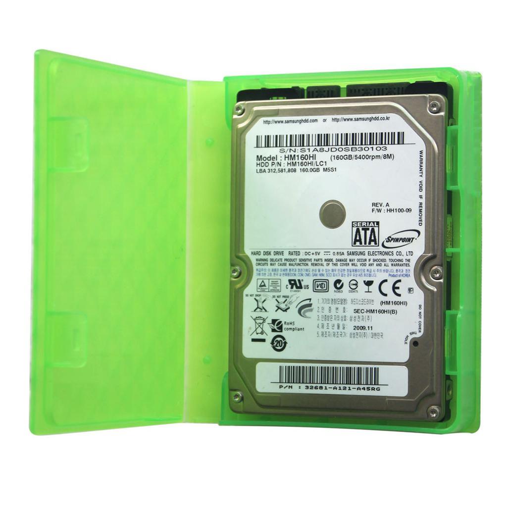 2 Pieces 2.5" SATA Hard Drive HDD SSD Enclosure External Disk Case Storage