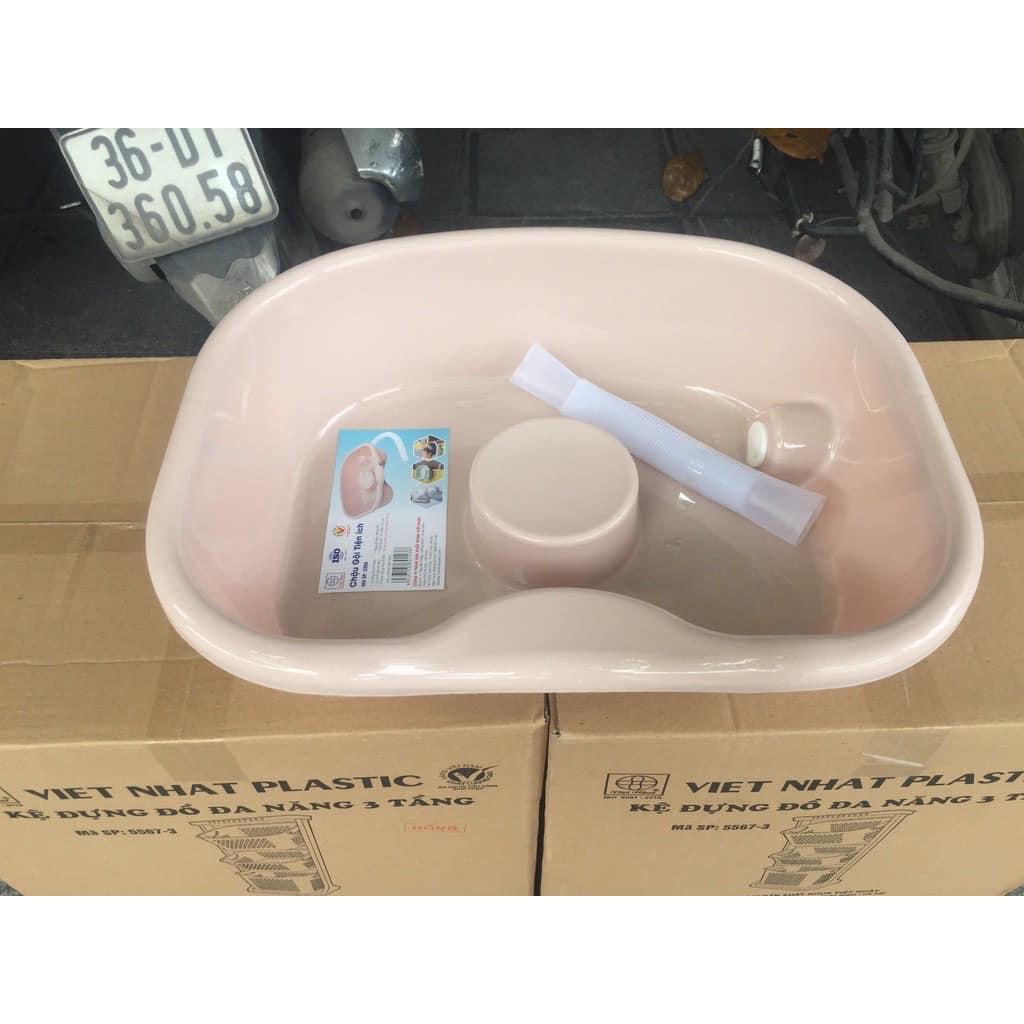 CHẬU GỘI ĐẦU VIỆT NHẬT TẠI GIƯỜNG CHĂM SÓC NGƯỜI THÂN HIỆU QUẢ THUẬN TIỆN CHO BÀ BẦU, TRẺ EM, NGƯỜI GIÀ, NGƯỜI BỆNH