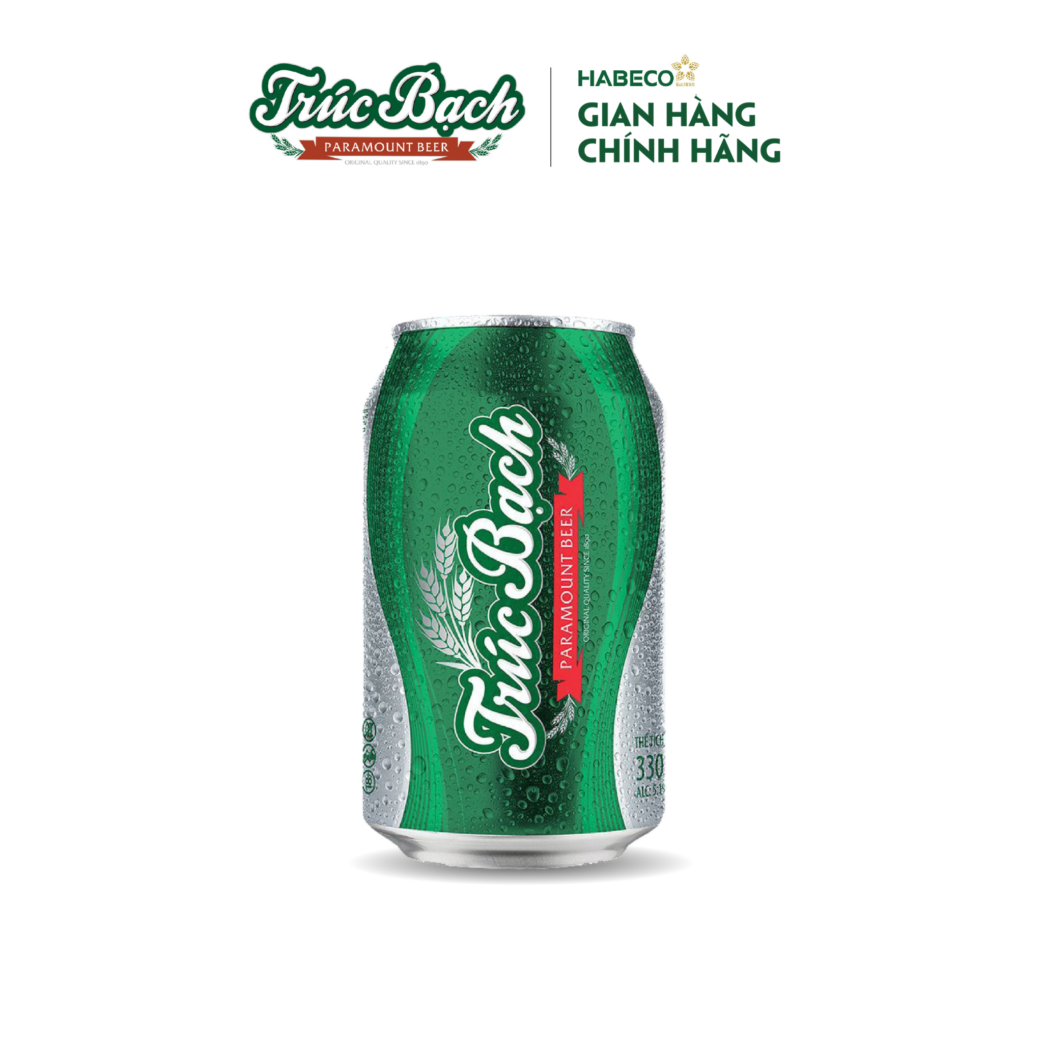 Lốc 6 lon Bia Trúc Bạch (330ml/lon)