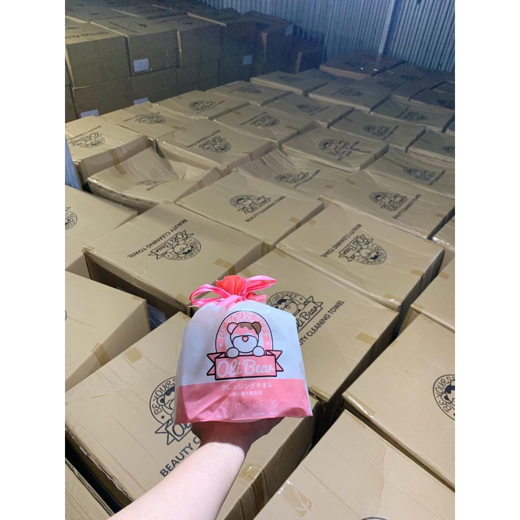 Khăn Tẩy Trang Oli Bear Dạng Cuộn