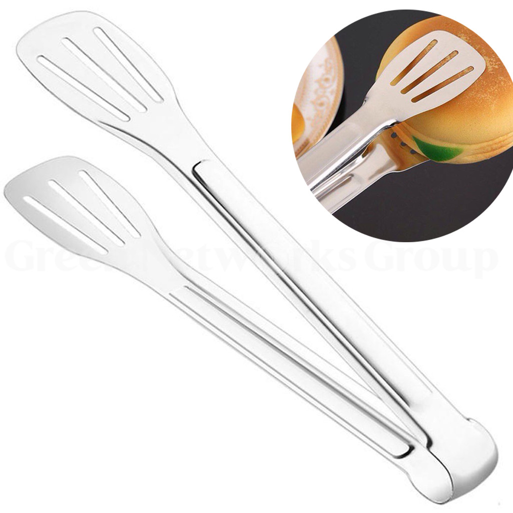 Kẹp gắp thức ăn - kẹp gắp đá bằng inox dài 20cmgng