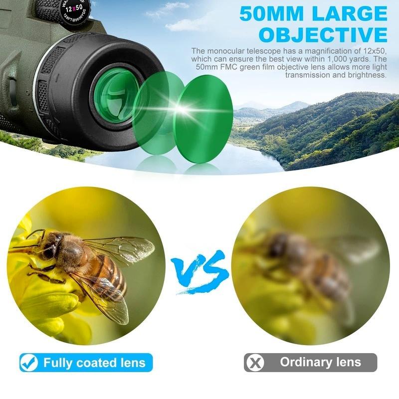 Ống Nhòm HD 80X100 HD Có Kẹp Gắn Điện Thoại / Máy Ảnh Tiện Dụng Cho Hoạt Động Ngoài Trời