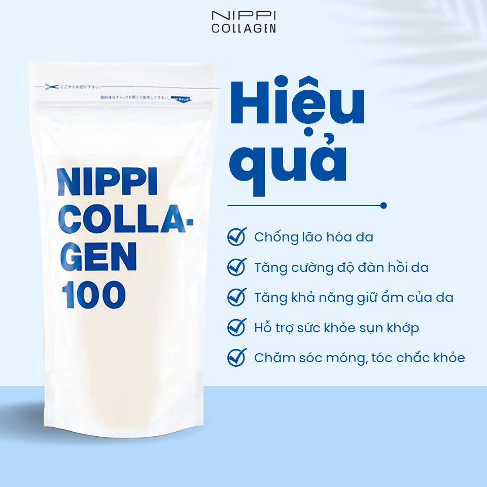 NIPPI Collagen 100 nguyên chất 100% peptide [Hộp 3 gói lớn kèm muỗng]