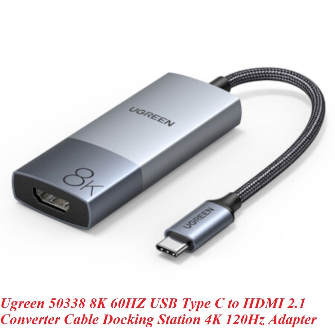 Ugreen UG50338CM491TK hd 2.1 8K 60Hz vỏ nhôm cao cấp Đầu chuyển Type C sang HDMI - HÀNG CHÍNH HÃNG