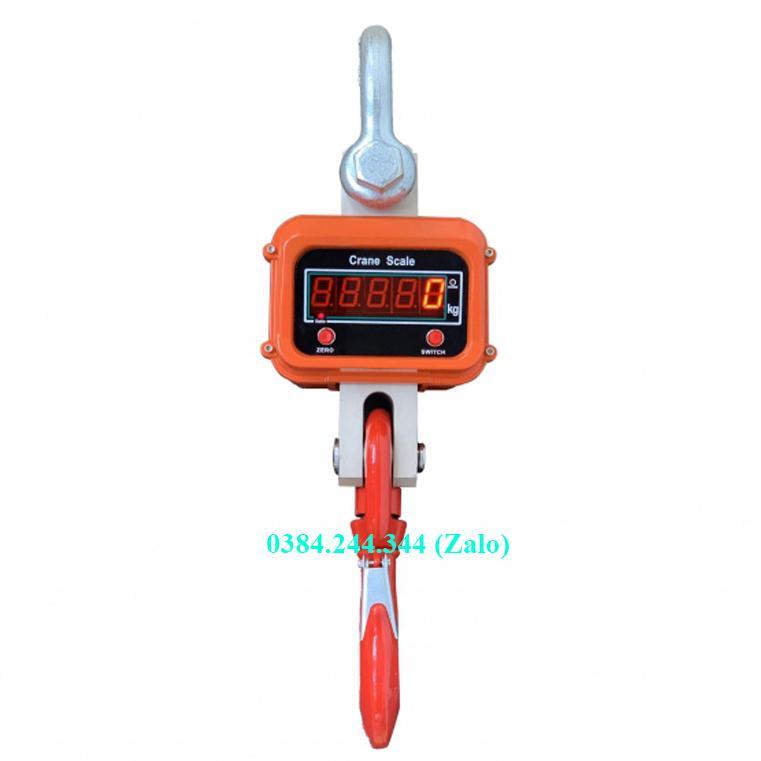 Cân treo điện tử, cân móc cẩu OCS A, Mức cân tối đa 5 tấn, độ chia 2kg, Móc treo xoay 360 độ có khóa chống trượt
