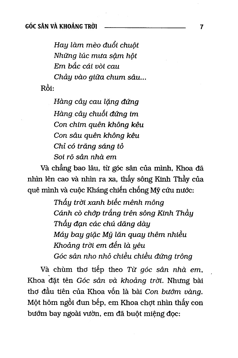 Góc Sân Và Khoảng Trời - Thơ Trần Đăng Khoa (HH)