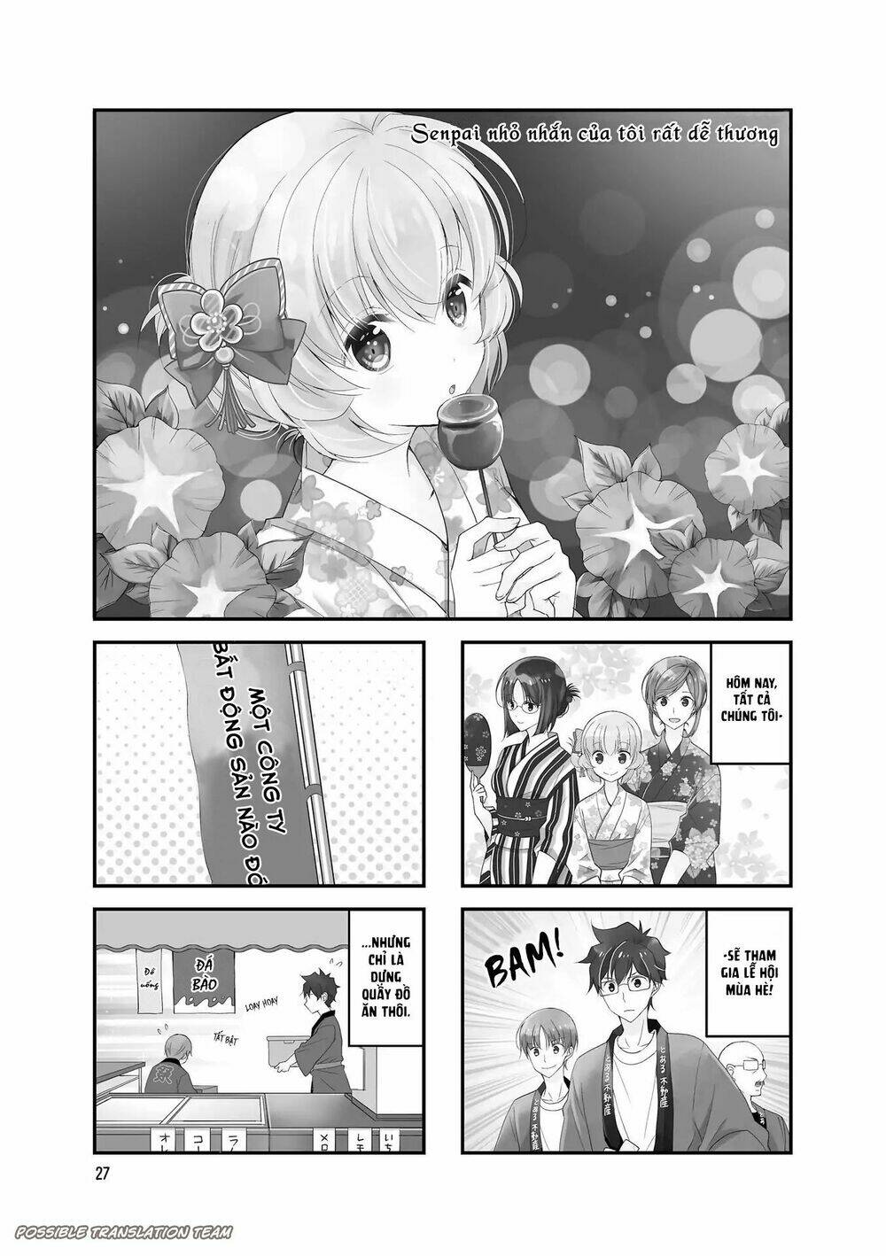 senpai nhỏ nhắn của tôi rất dễ thương chapter 19 3