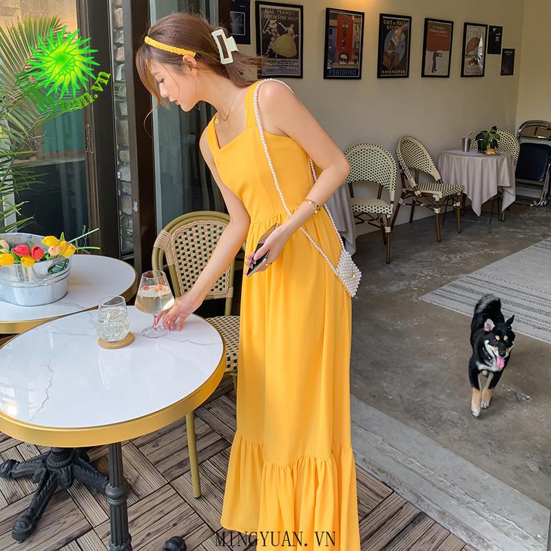 Đầm Dây Thời Trang Đi Biển Xinh Xắn Cho Nữ