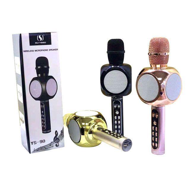 Micro karaoke bluetooth không dây, Mic karaoke YS90 có loa tuyệt đỉnh