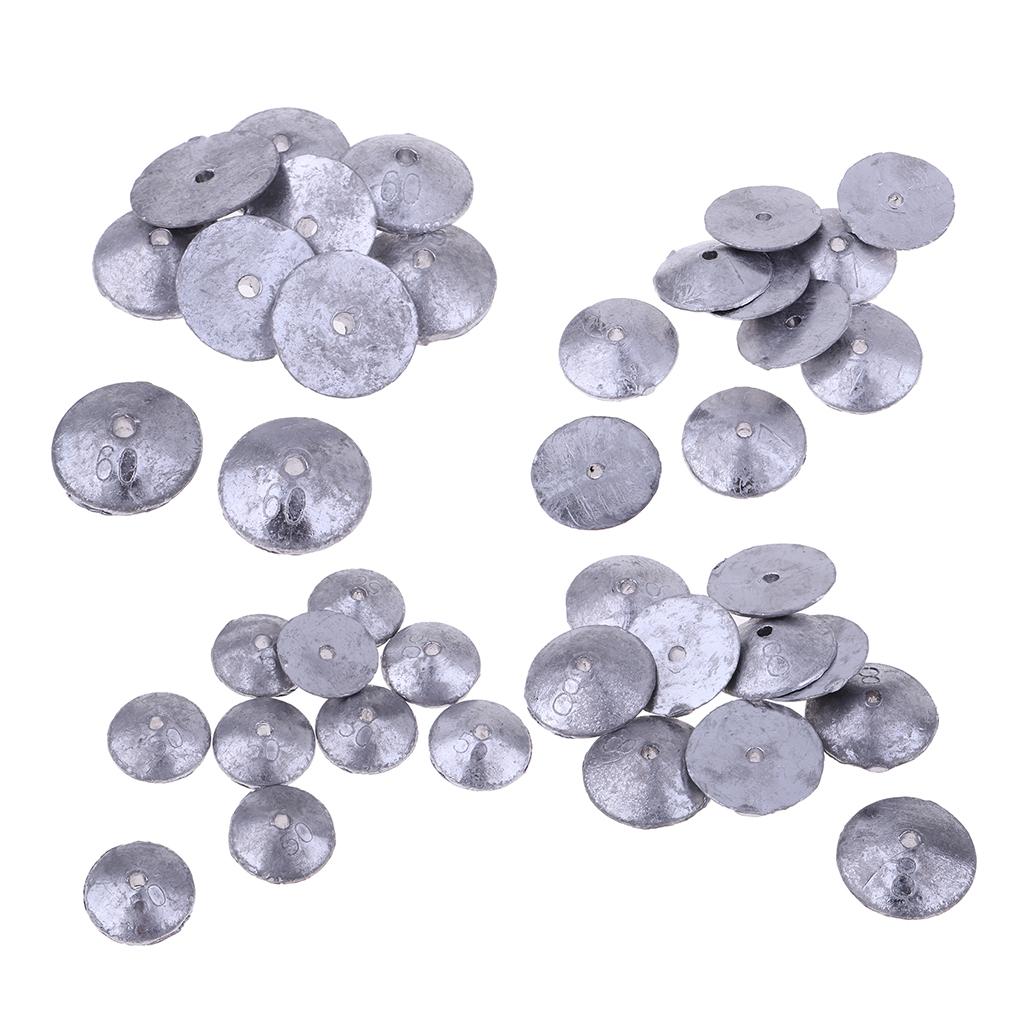 10Pcs/set Fishing Lead Weights Lead Fishing Sinker Weight for Any Waters 70g