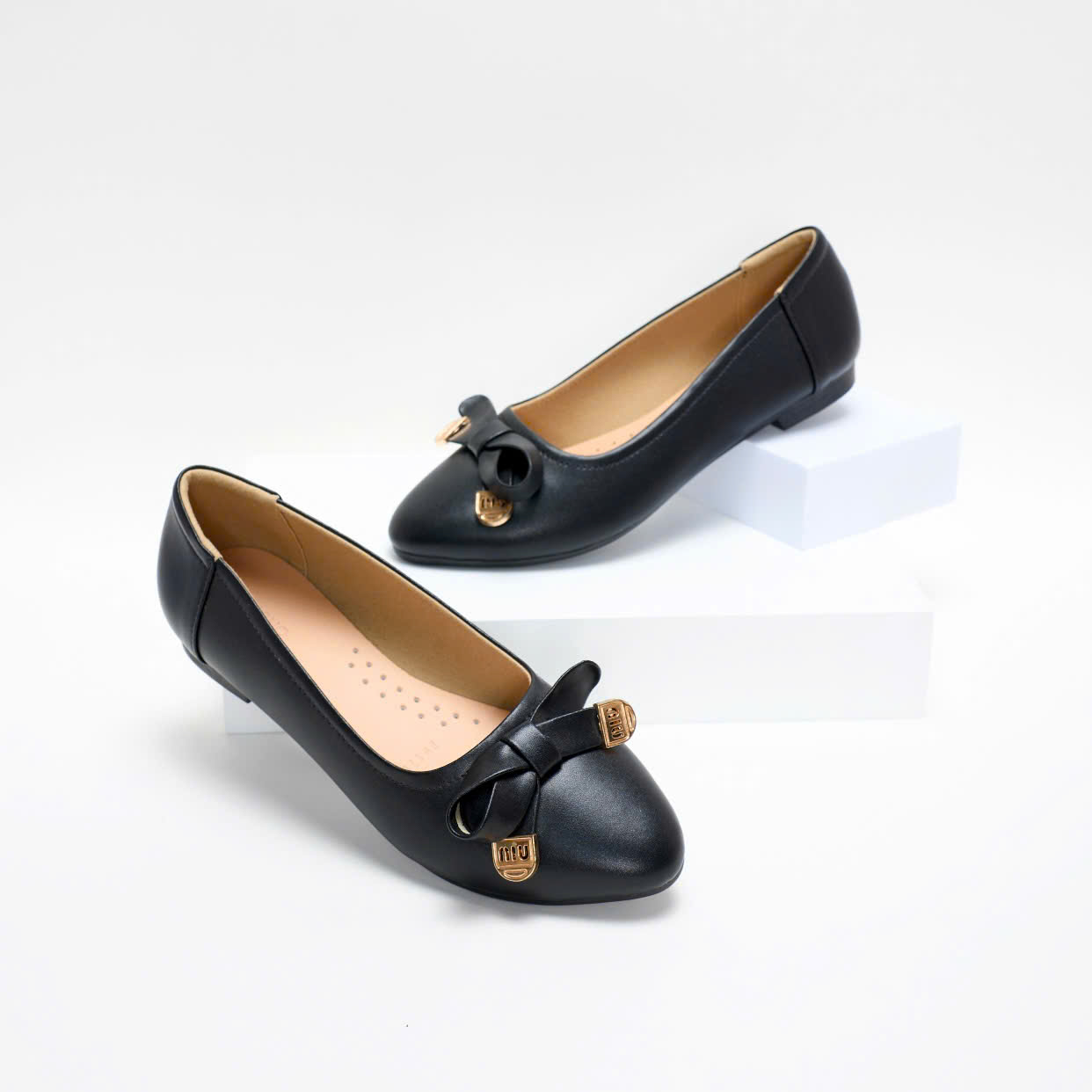 Giày búp bê nơ chéo 1P PABNO PN17017