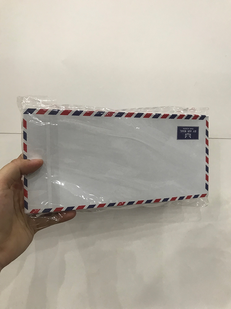 Bao thư sọc nắp xéo có keo 10.8 x 23.5 cm