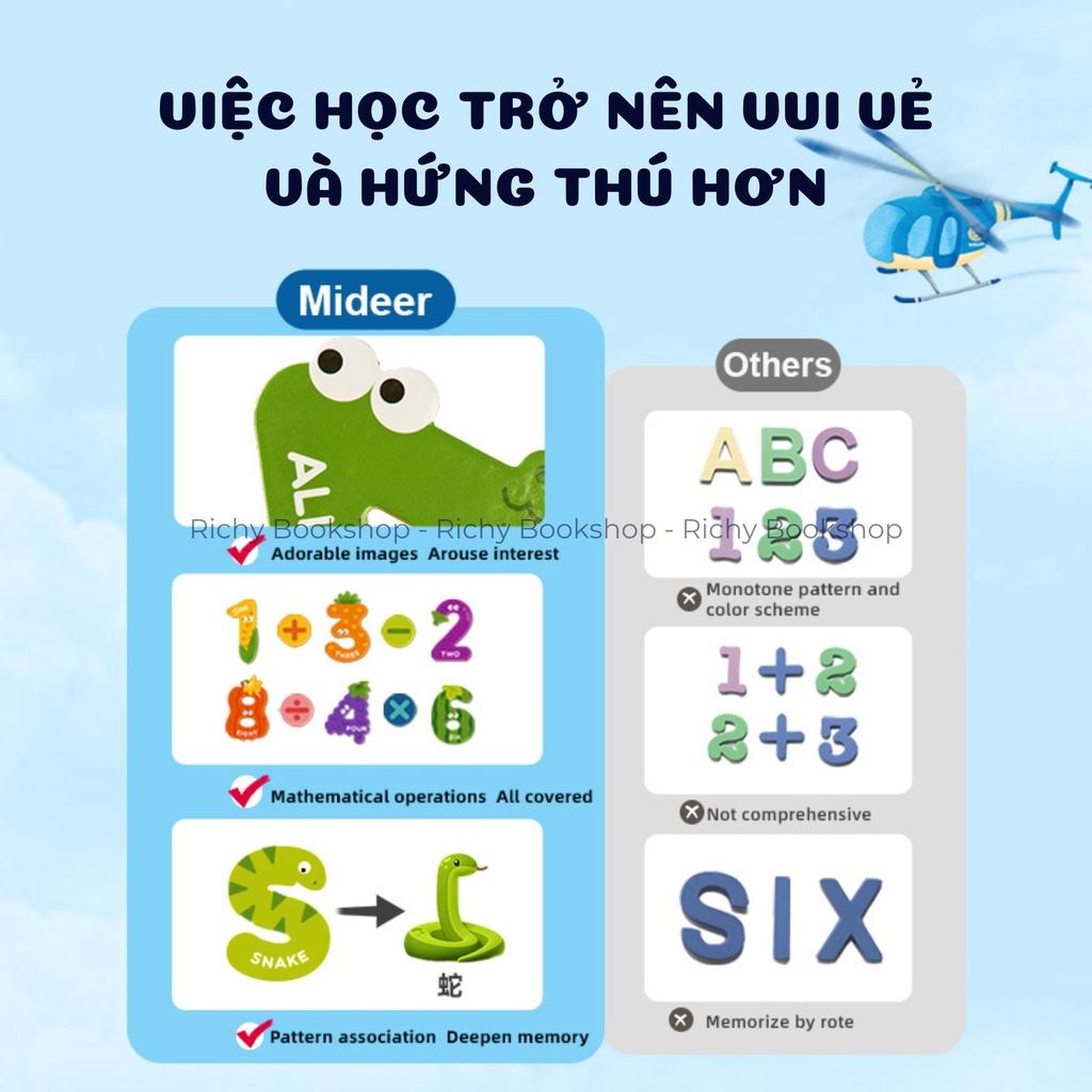 Bộ Chữ Cái & Số Đếm Nam Châm cho bé 3+ - Mideer