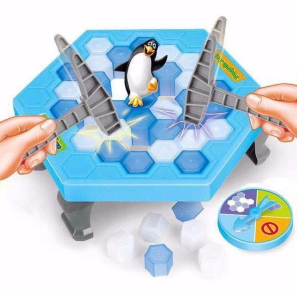 Bộ đồ chơi đập khối đá cứu chim cánh cụt cho bé