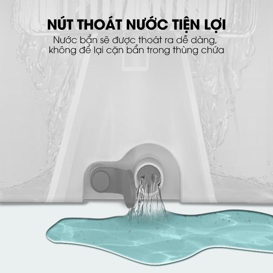 Bộ cây lau nhà SAMONO SCM015 kèm xô lau dạng xoay tiện dụng có thể tháo rời - Hàng chính hãng