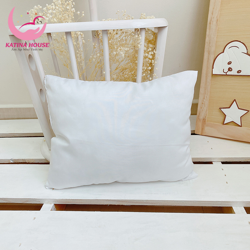 Gối cho trẻ sơ sinh Katina House , gối gòn lông vũ vải tencel mịn mát, rất êm mềm