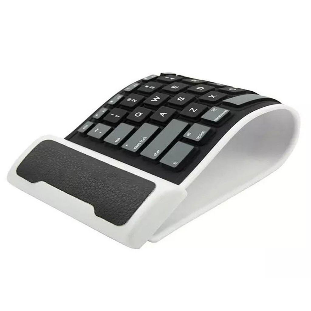 Waterproof Foldable Silicone Soft Mute 2.4G Wireless Keyboard for Laptops PC