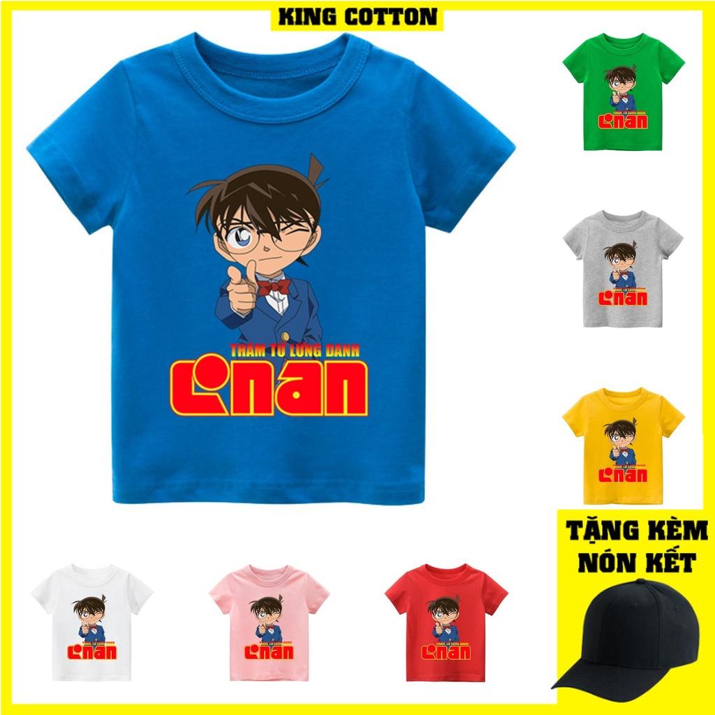 Áo thun trẻ em CONAN , 8 màu áo, đầy đủ size có big size, MÀU KHÁC NHẮN TIN SHOP