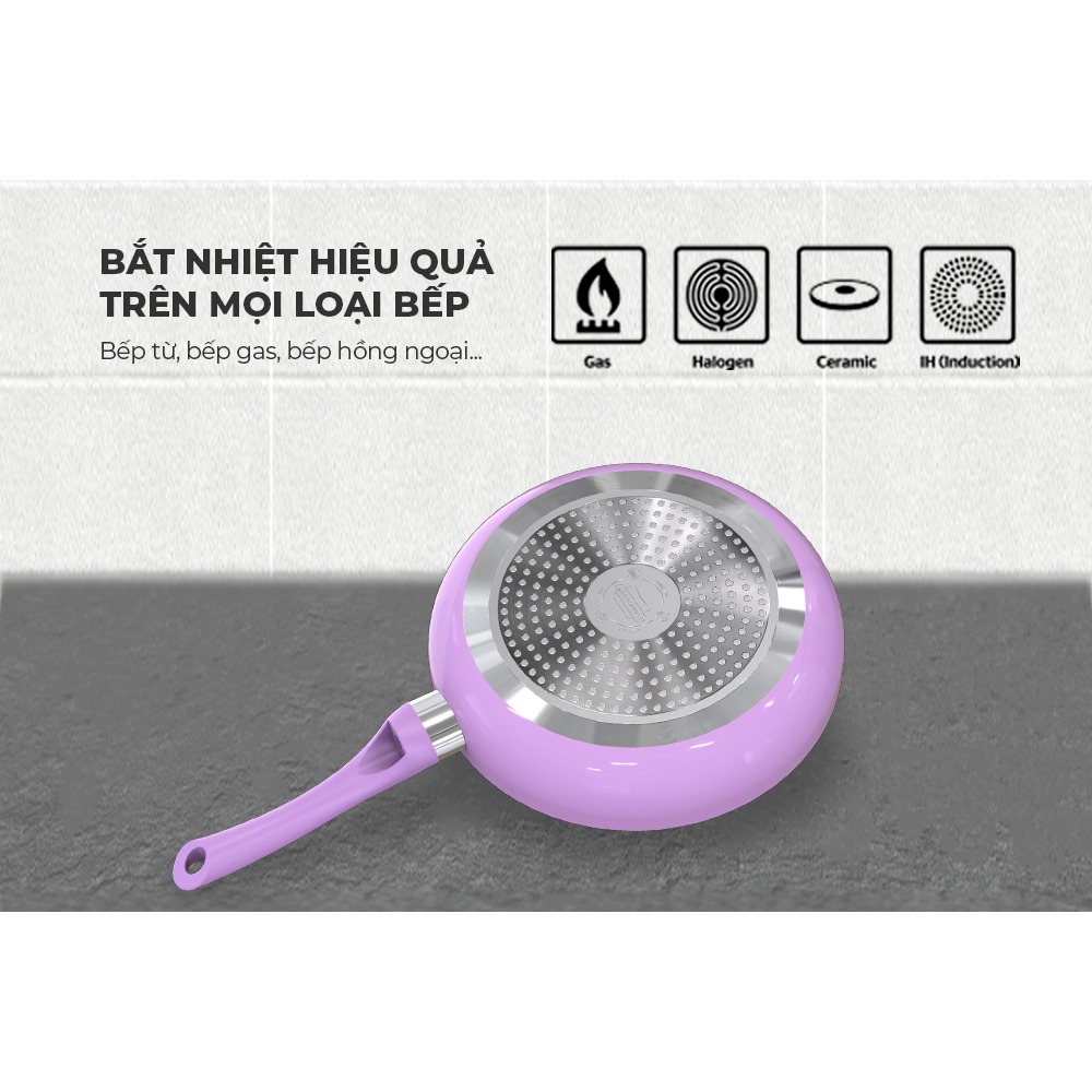 Cặp chảo chống dính đáy từ Violet Sunhouse VI112024