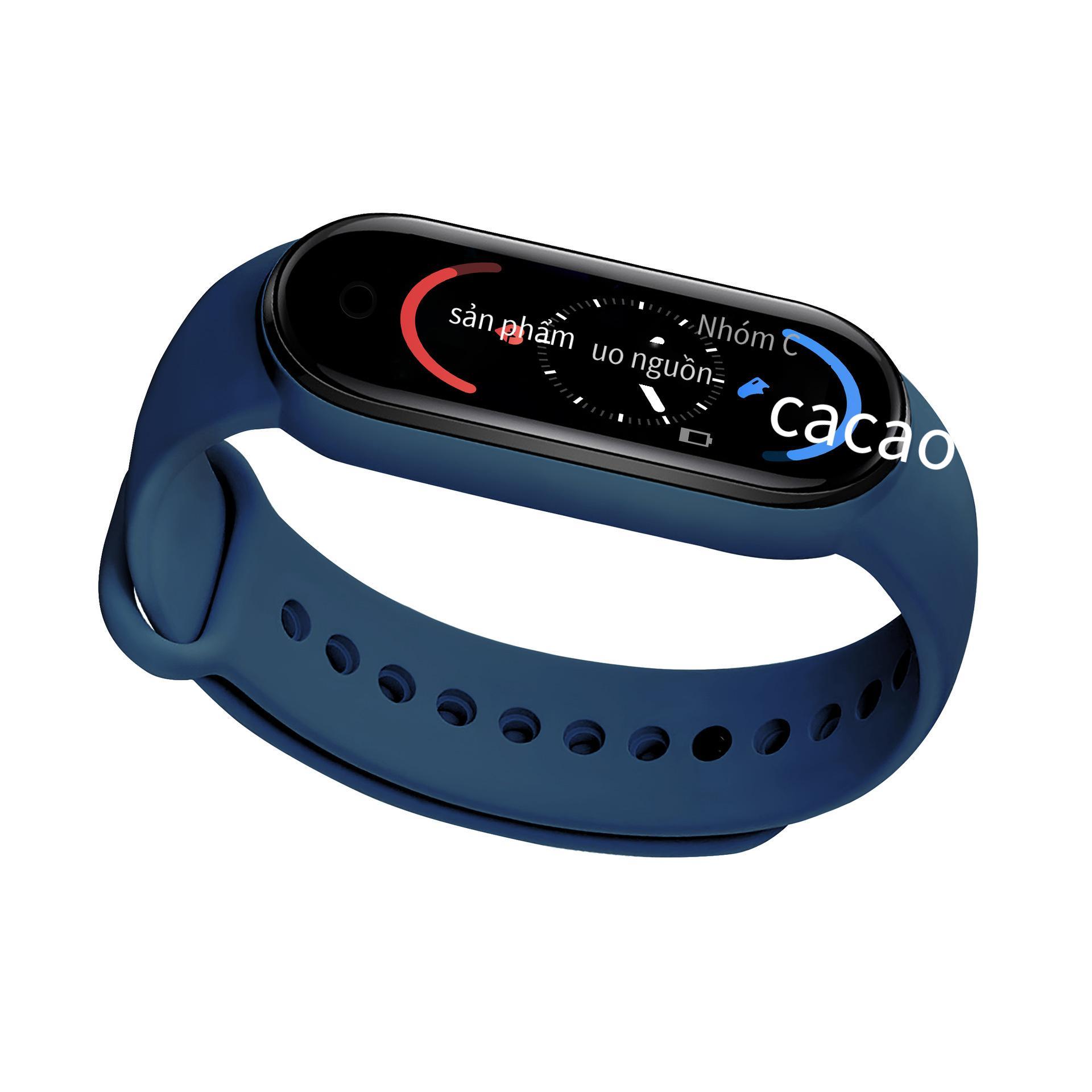 Phong cách mới nhất M6 hút từ vòng đeo tay thông minh màn hình màu Bluetooth nhịp tim huyết áp theo dõi giấc ngủ tùy chỉnh đồng hồ thông minh