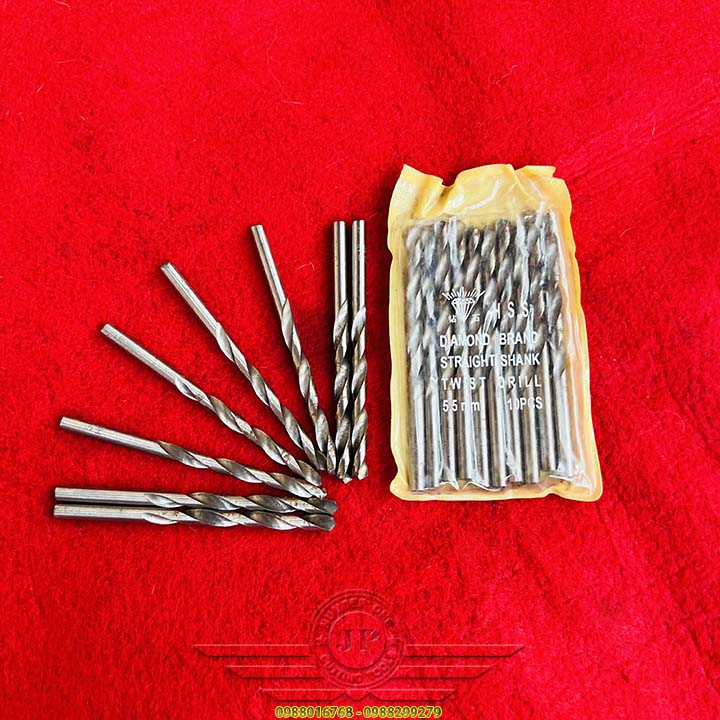 COMBO 10 Mũi Khoan Nhôm High speed steel Trắng Các Kích Cỡ