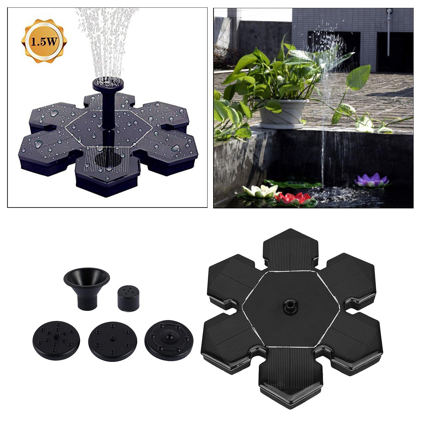 Fountain 1.4W Bird Bath Fountain Pump Pond Garden Landscape