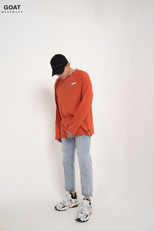 Áo Thun Tay Dài Form Rộng Áo Thun Sweater Nam GOAT MENSWEAR