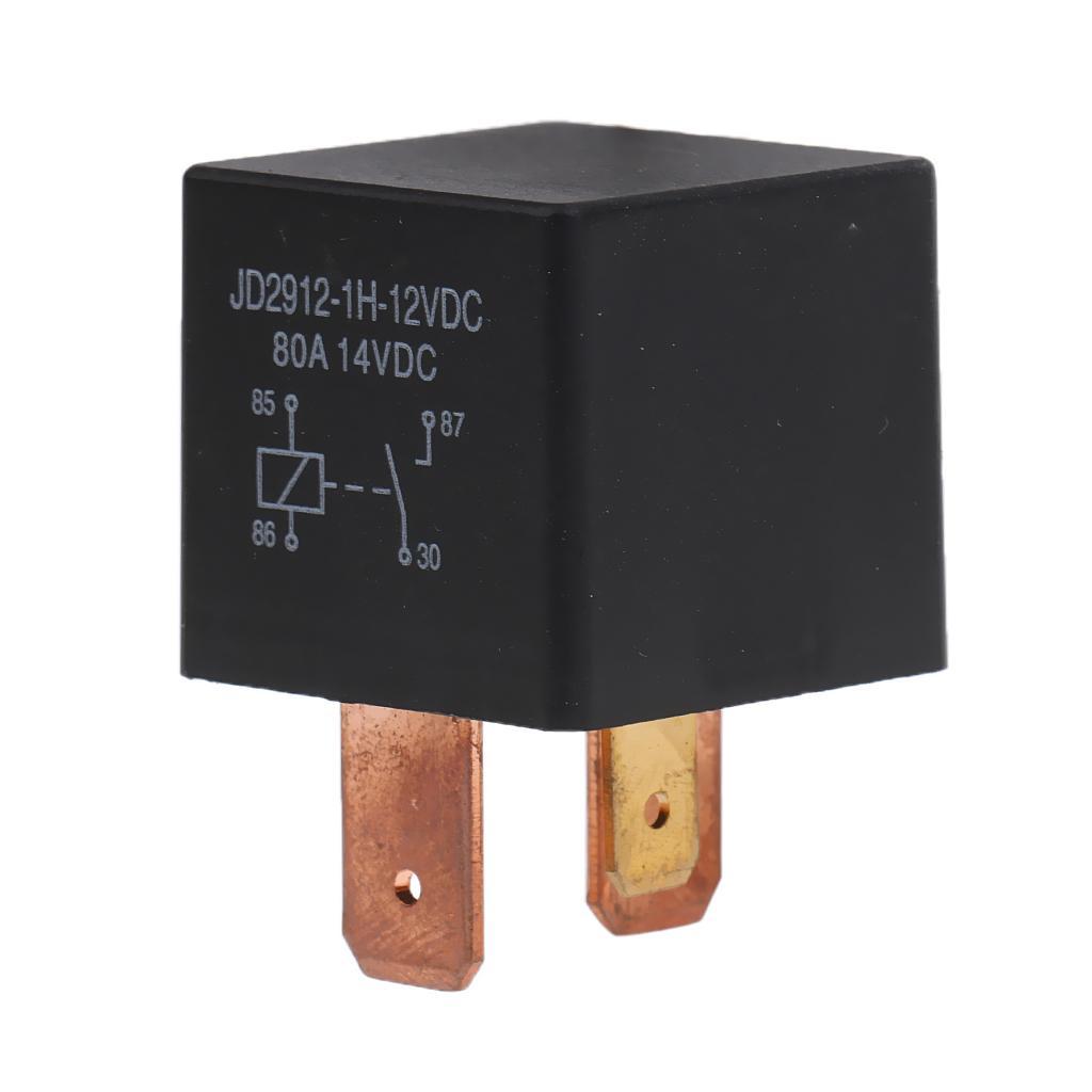 12V Relay 4 PIN Automotive 80AMP 80A Changeover Normally Open Contact