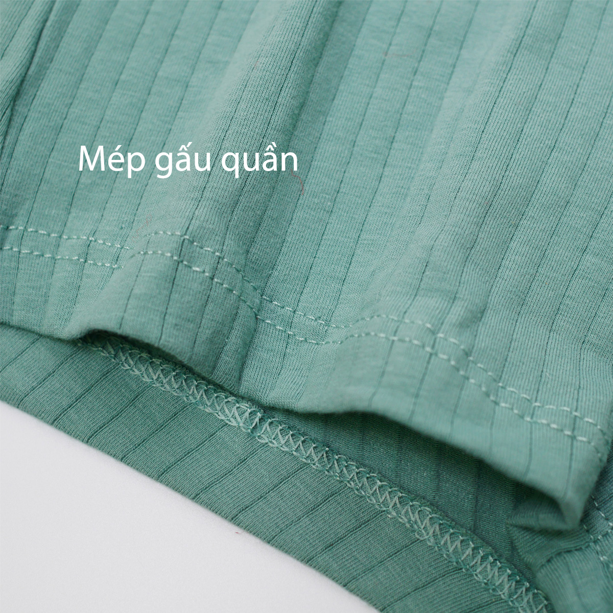 Quần lót nam boxer đùi cotton cao cấp đẹp gợi cảm Fossati Classic Rise co dãn 4 chiều màu xanh trẻ trung, vải 95% cotton 5% Spandex sọc dệt đẹp, may tôn dáng