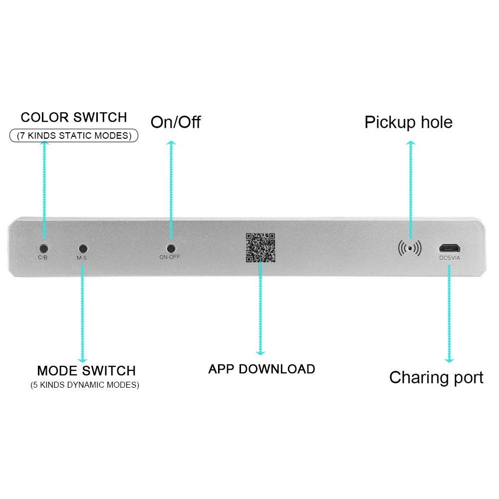 Dây Đèn LED RGB Điều Khiển Bằng APP Điện Thoại Qua Ứng Dụng Cổng USB