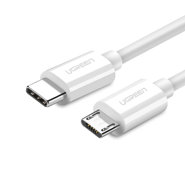 Cáp sạc USB Type-C sang Micro USB dài 1.5m ugreen 40419 - Hàng chính hãng