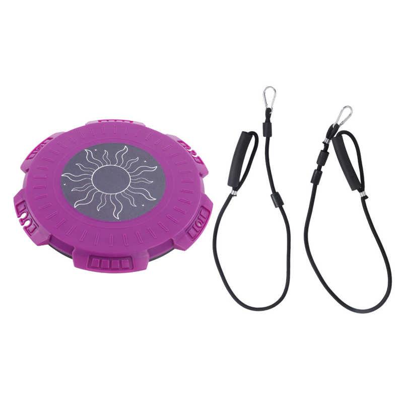 Bảng xoắn vòng eo 400kg Đĩa xoắn nhựa nhẹ với dây kéo cho nhà Color: Purple