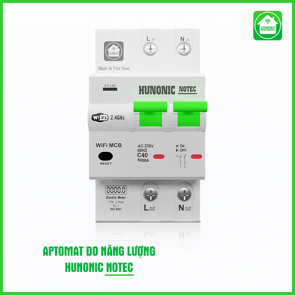 Aptomat Đo Năng Lượng Hunonic Notec