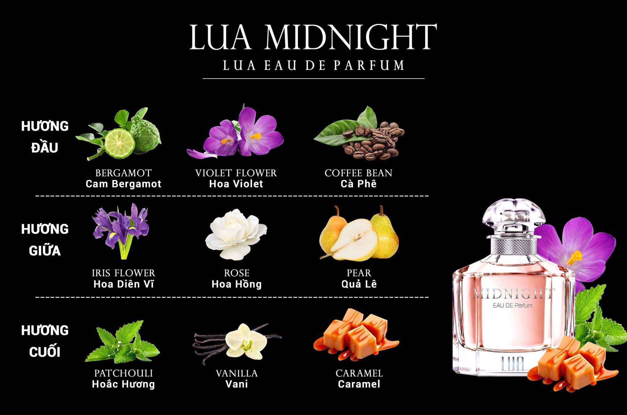 Nước Hoa LUA Midnight 30ml cao cấp