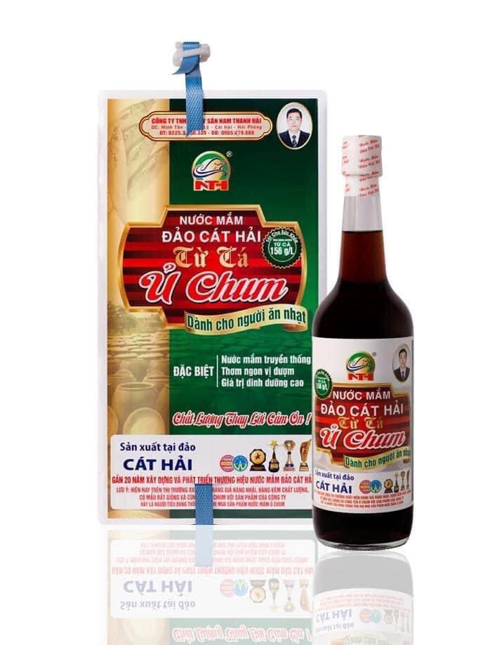Nước mắm Ủ Chum dành cho người ăn nhạt, dung tích 650ml/chai
