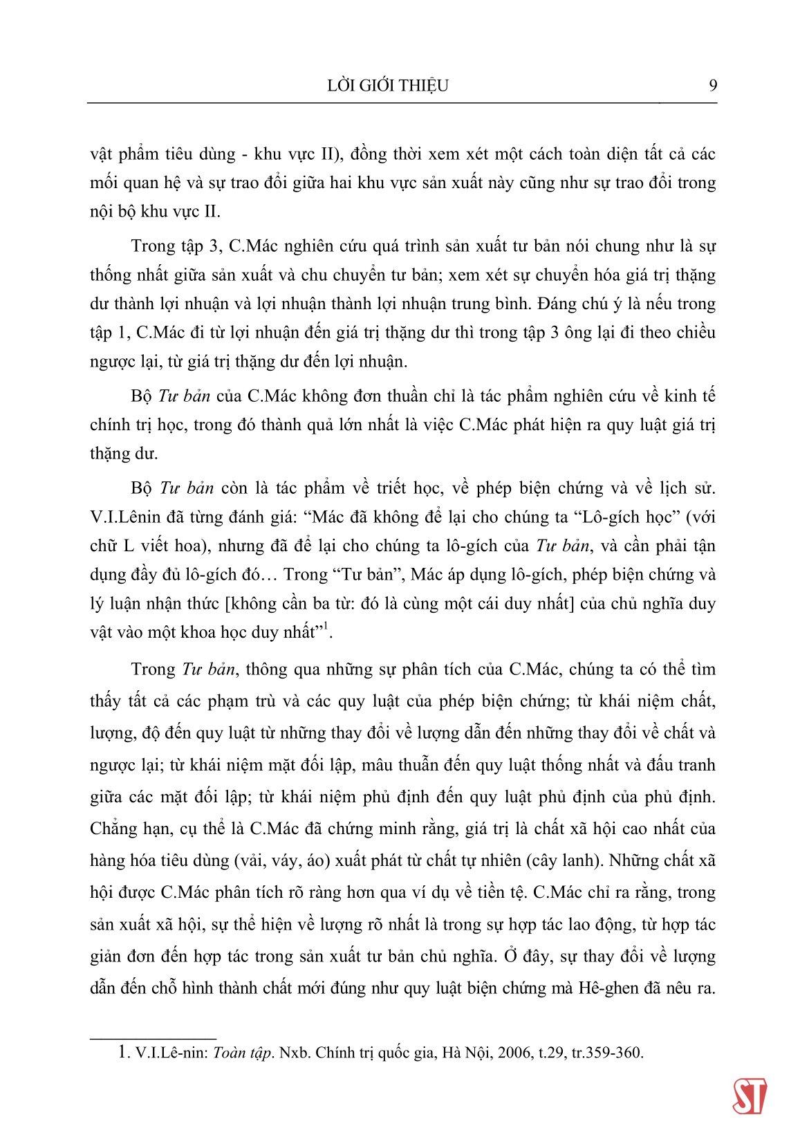 Tư Bản - Phê Phán Khoa Kinh Tế Chính Trị - Tập Thứ Hai - Quyển II: Quá Trình Lưu Thông Của Tư Bản