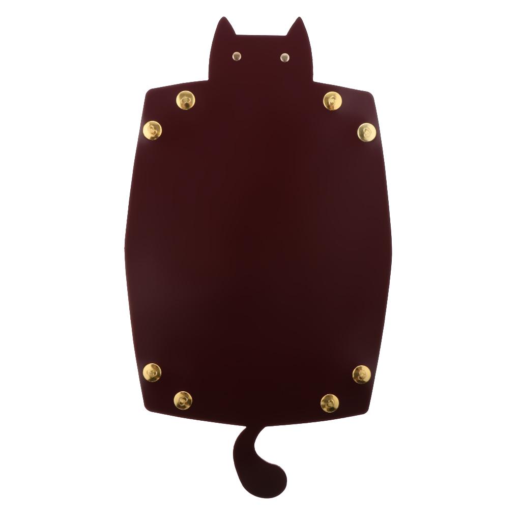 Cartoon Cat Key Storage Tray Change Organizer PU Leather Catchall  Red