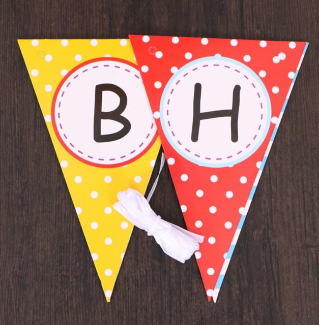 Dây cờ Happy Birthday trang trí sinh nhật