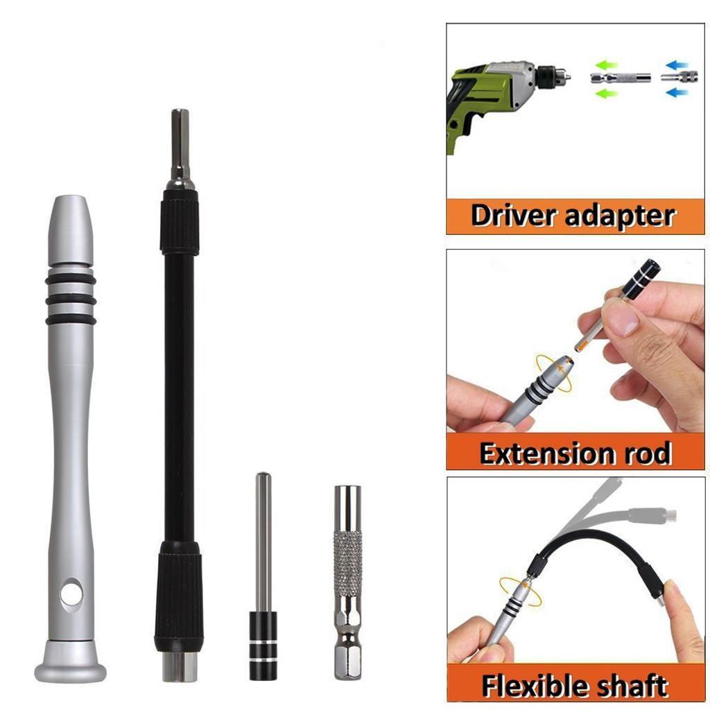 60 in 1 S2 Steel Precision Screwdriver Nutdriver Bit Repair Tools Kit Sets