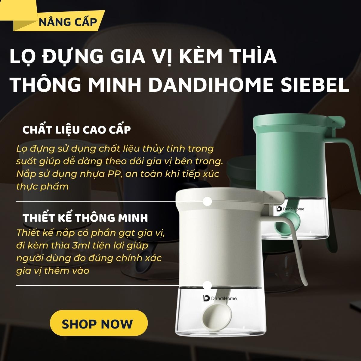 Lọ đựng gia vị, hũ đựng gia vị thủy tinh và nhựa PP DandiHome sang trọng, bền, đẹp, tiện lợi