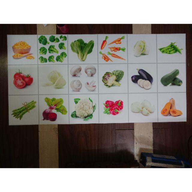 Decal dán bếp HD Rau củ HGB-034 KT 100 x 50 cm