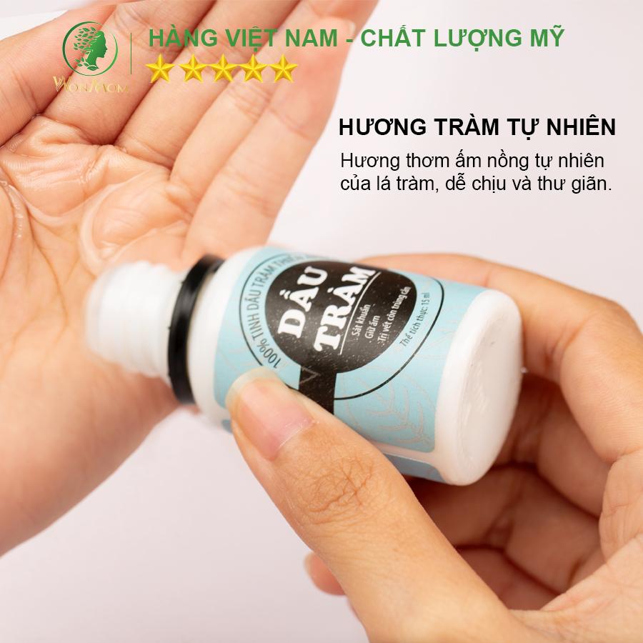 Bộ tắm gội thảo mộc và giữ ấm cho bé yêu Wonmom ( 1 Dầu tràm + 1 Sữa tắm gội thảo mộc cho bé )