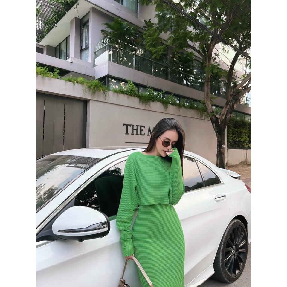Set đồ đầm thun dạo phố Wabisabi N1701