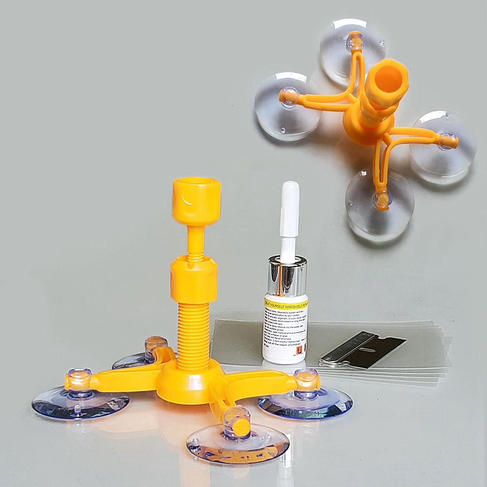 Automobile Windshield Repair Kit, Quickly and Effectively for Chips and Cracks , Advanced Resin Formula DIY Windscreen Chip Repair Tool