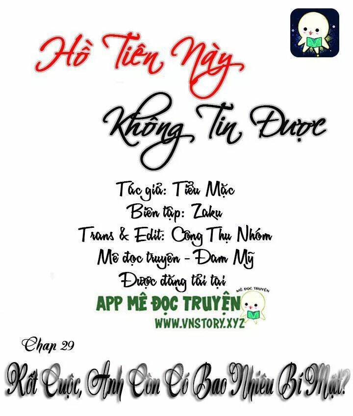 hồ tiên này không tin được chapter 29 1