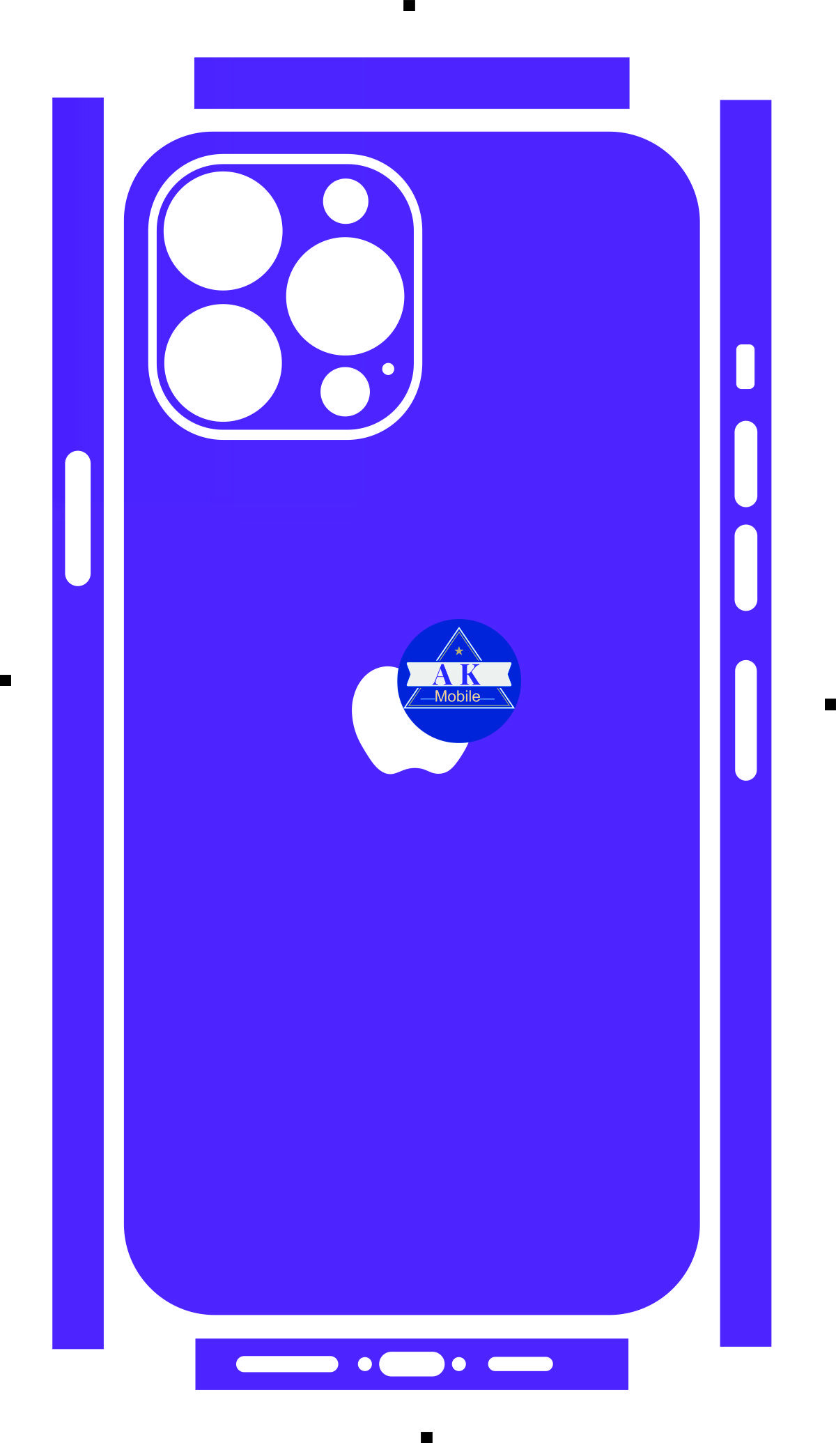 Miếng Dán skin lưng viền rời dành cho iphone 12 đến 14 pro max, bảo vệ chống trầy xước và làm đẹp tạo thêm diện mạo mới