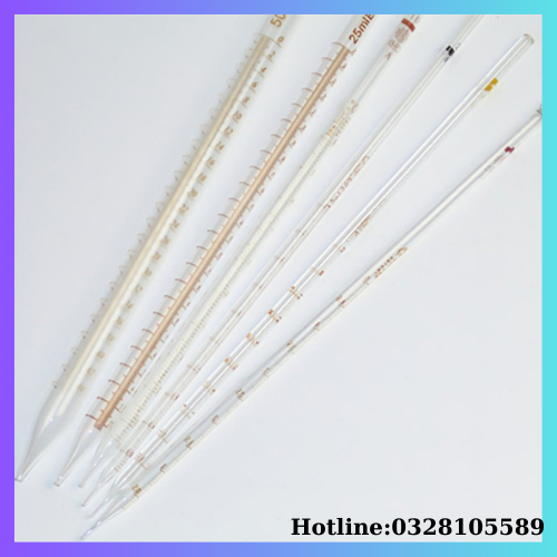 [OneLab] Dung cụ thí nghiệm Pipet thẳng chia vạch/ Pipet thủy tinh Hãng Onelab