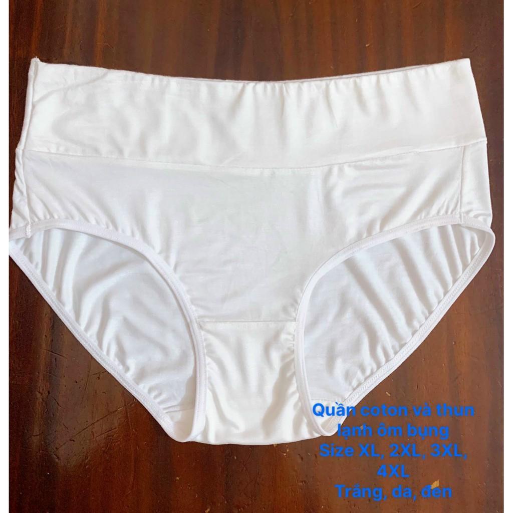 Sét 10 quần lót thun coton ôm bụng  cạp  cao dành cho người mập