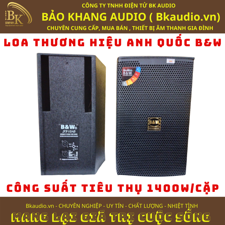 Loa nghe nhạc và karaoke siêu chất. Sản phẩm đến từ thương hiệu B&amp;W. MSP: SPL-05.10A6